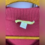 Gianni Bini  Red Short Sleeve Button-Up Sweater Tunic Photo 4