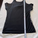 International concepts INC Cold Shoulder Sequin Top Small Black/Silver Photo 9