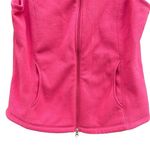 Lands' End Fleece Zip Up Vest Hot Pink Size 14-16 Large GUC Outdoors Hotpcore Photo 3