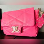 Juicy Couture Pink Lemonade Quilted Crossbody Bag • Rhinestone JC Logo • NWT Photo 2