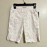 White Star Print Bermuda Shorts. Patriotic. 4th of July. Photo 1