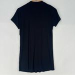Motherhood Maternity Black‎ Ribbed Stretch Cutout V Neck Short Sleeve Tee Black Size undefined Photo 6