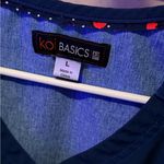 Koi Deep Blue Ombré Scrub Top Size L Photo 4