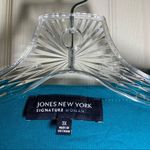 Jones New York  Blue/Teal Ruffle Accent Long Sleeve Top size 3X Photo 1