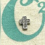 Origami Owl Living Lockets HTF Retired Original Crystal Cross Floating Charm Photo 0