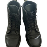 Dr. Martens Shoreditch Black Canvas Ankle Boots Combat Moto Women's US 6 EU 37 Photo 0