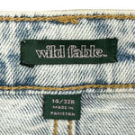 Wild Fable | NWT | Sz 14/32 | Highest Rise Light Acid Wash Mom-Jean Style Shorts Photo 5