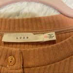 Lush Clothing Lush Cropped Ribbed Sweater in Cafe Crème XS Photo 3