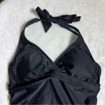Athleta  34B/C Black Tara Halter Tankini Photo 3