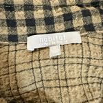 Habitat  Ruched Sleeve Jacket Top Womens M Brown Button Front Shirt Photo 3