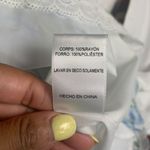 Sky To Moon L White Floral Sweetheart Cottagecore Milkmaid Babydoll Empire Dress Size L Photo 3