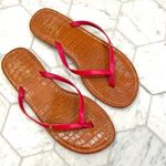 Nordstrom IMAN Pink and Tan Flip Flop Sandals Size 8.5 Casual Photo 1