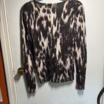 Ann Taylor  Brown and Pink Long Sleeve Button Down Shirt Photo 2