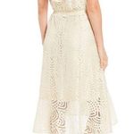 Reba  Ivory Cream Eyelet Ruffle Hi Low Dress​ Photo 8