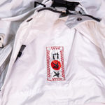 Kru Women's Mid Rise Wide Leg Insulated Ski Snowboard Snow Pants White Black S Photo 1