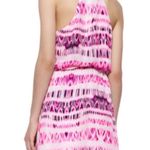 Parker Revolve Kita Pink Pop Cosmos Halter vneck surplice Keyhole Back Dress XS Photo 3
