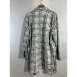 Womans Mellowday Size 3X White Black Open Front Cardigan Coat Photo 1