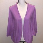 Woman Within  lavender batwing open cardigan sweater Photo 0