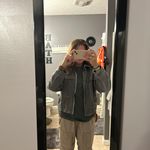 Peace Love World Gray Denim Jacket Photo 7