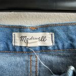 Madewell  The Perfect Jean Shorts High Rise Step Hem  Blue Solid Wash Size 26 Photo 4