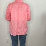 J.Jill 100% Linen Button Up Shirt Petite S Pink Long Sleeve Casual Blouse Top Photo 1