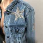 Twelve By Twelve Twelve by onTwelfth Snakeskin Star Denim Jean Jacket Small Photo 1