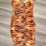 Tiger Mist Tiger Print Like Cut Out Dress Photo 3