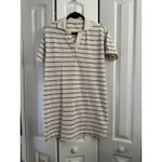 Faherty  Women's Striped Polo Shirt Dress - Short Sleeve Casual Small‎ Photo 1