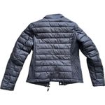 Superdry Original Fuji Black Puffer Jacket Womans Size US 6 Double Zipper Photo 6