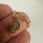 Vintage Christian Dior CD Logo Gold Crystal Pendant Necklace Chain Photo 5