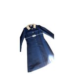 Vintage 1960s Adele Simpson for Hovland Swanson Navy Blue Coat Dress Size 10 Photo 13