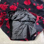 Talbots  Black and Red Floral Velvet Pencil Skirt Photo 4