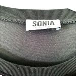 Sonia Rykiel Rhinestones Velvet Long Sleeve Sweatshirt Black Women's Size Small Photo 5