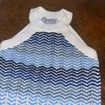 Loft NWT Ann Taylor Textured Stripe Halter Sweater Sleeveless Knit XS Photo 2
