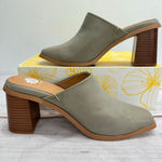 Yellow Box Light Gray Block Heel Mules Marylou by Size 9.5 NEW Photo 1