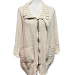 Soft Surroundings  Oversized Zip-Front Tunic Cardigan Sweater Cotton Wool (S/M) Photo 0