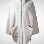 BLACK TAPE Women's Ecru Sherpa Full Zip With Pockets‎ And Hood Size 0X | EUC White Photo 1