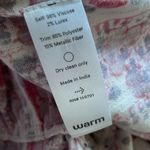 Warm NYC geranium metallic floral gorgeous gold trim dress Pink Photo 8