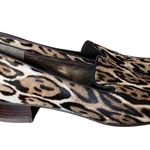 Stuart Weitzman Pony Hair Leather Leopard Animal Print Loafers size 7.5 Photo 1