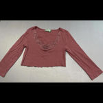 Ralph Lauren  Y2K Vintage Embroidered Appliqué Long Sleeve BohoCut Off Crop Small Photo 1