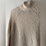 Aerie Cream Wool Oversized Popcorn Texture Mock Neck Sweater Photo 1