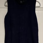 Cyrus Navy Sleeveless Knit Top Photo 0