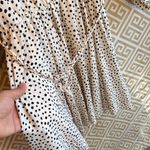 Pink Lily  Black and White Polka Dot Midi Dress Photo 4