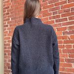 American Eagle Mock Neck Navy Blue Sweater Photo 2