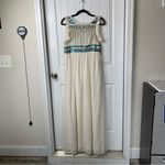 Tularosa embellished beaded stella off white sleeveless maxi dress wedding guest Photo 3