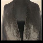 Reversible black faux leather/fur oversized coat L Size L Photo 5