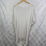 Venus ‎ White Twisted Knot Detail Short Sleeve Tunic Tee Size 3X Photo 4