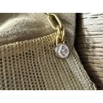 Vintage Distressed “Authentic” Trucker Hat with Gold Chain & Cherry Patch Tan Photo 6