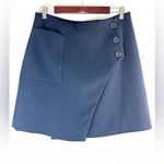 A loves A  L Stylish Asymmetrical Heavy Knit Mini Skirt in Deep Navy Photo 6