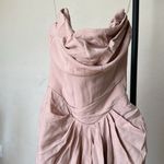House Of CB  ‘Poppy’ Sand Strapless Corset Draped‎ Dress NWOT Size XS Photo 12